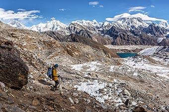 Arc'teryx Zeta AR Jacket (hiking downhill in Nepal's Everest region)